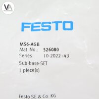 Festo Anschlussplatte (660312 + 660304) MS6-AGB / 526080