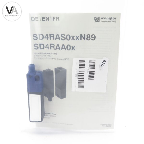 Wenglor Sicherheitsschalter Safety Switch RFID SD4RAS01TN89