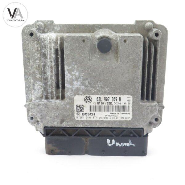 VW Passat B7 Tiguan Motorsteuergerät ohne Wegfahrsperre 03L907309N / 0281016374