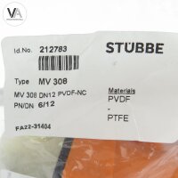 Stübbe Membranventil 212783 / MV 308 - NC / MV 308 DN12 PVDF-NC