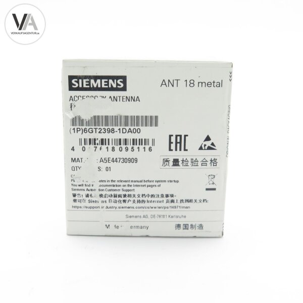 Siemens Accessory Antenna Antenne ANT 18 metal 6GT2 398-1DA00 / 6GT2398-1DA00