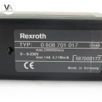 Rexroth Motor max 20000 r/min mit Getriebe i=27...