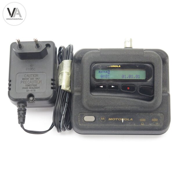 Motorola LX2 Plus DME II BOS Funkmeldeempfänger 173,240Mhz Ladestation+Netzteil