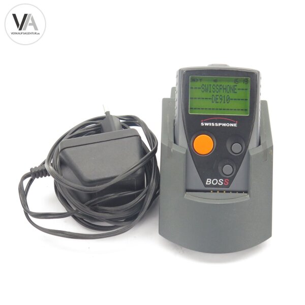 Swissphone BOSS 910 DE910 170.05 MHz LGRA DME II Ladestation+Funkmeldeempfänger