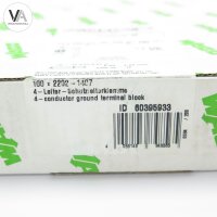 100x Wago TOPJOB 4-Leiter-Schutzleiterklemme 2202-1407 / 60395933