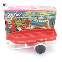 Vintage Barbie Bootsanhänger mit Boot 1975 OVP rotes...