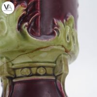 Paar Jugendstil-Vasen Vienna Frauenmotive floralen Reliefs ca1900