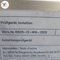 Test Fuchs Meßgerät Isolationsprüfgerät IPG 6 1B4 / 6625-12-148-1203