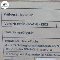 Test Fuchs Isolationsprüfgerät Meßgerät IPG 6 / 6625-12-198-1203