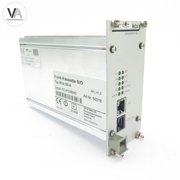 Jöhl & Köferli RC4-160-A / 50318 Funk-Kassette S/D J&K_V4_0