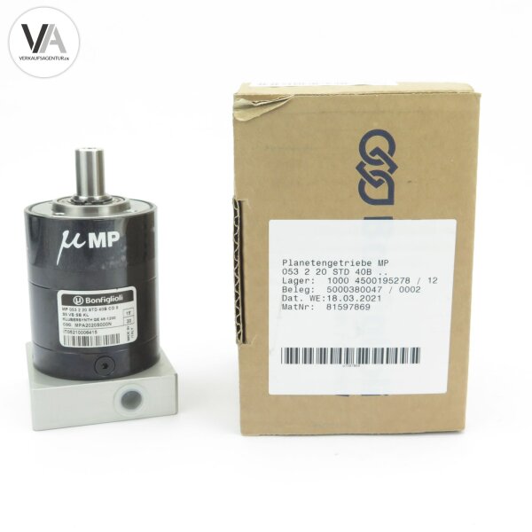BONFIGLIOLI MP 053 2 20 STD 40B CD 9 S5 VB SB KL Planetengetriebe