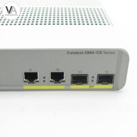 Cisco Catalyst WS-C2960CX-8TC-L 10-Port RJ-45 GE Switch 2x 1GE SFP V. 15.2(3)E2