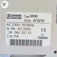 Zander Aachen 472272 Sicherheitsschaltgerät Sicherheits-Relais DC 24V SR3D