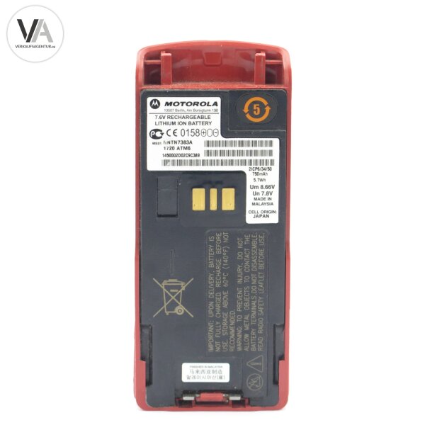 Motorola Akku NNTN7383A für MTP850 Ex PT911BSEX  Handsprechgerät Handfunkgerät