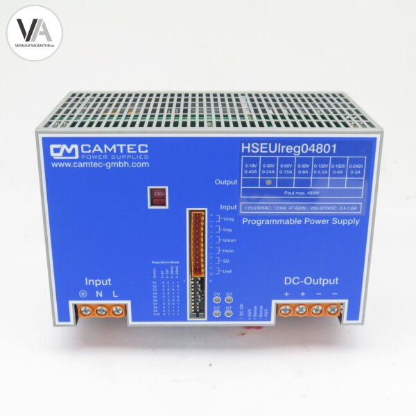 Camtec HSEUIreg04801.030(R2) / 3041083002CA Labornetzgerät einstellbar 480 W