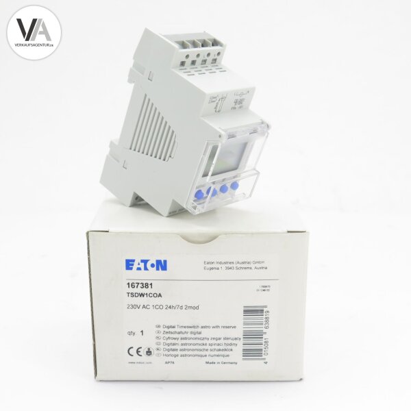 Eaton TSDW1COA / 167381 Digitale Zeitschaltuhr 230V
