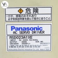 Panasonic MSD023A1XE AC Servo Drive Servoantrieb