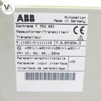 ABB Contrans T TEU 421 / TEU421 Messumformer/Transmitter 24V UC, 2W, 48...62Hz