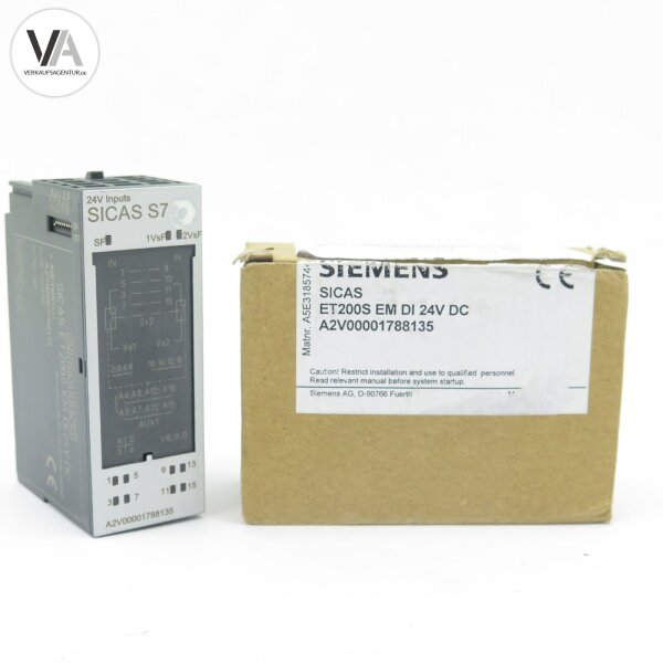 Siemens SICAS ET200S EM Di 24V DV A2V00001788135