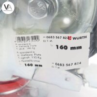 Würth Transportrolle Schwerlastrolle Lenkrolle Bockrolle Gummirolle Bremse