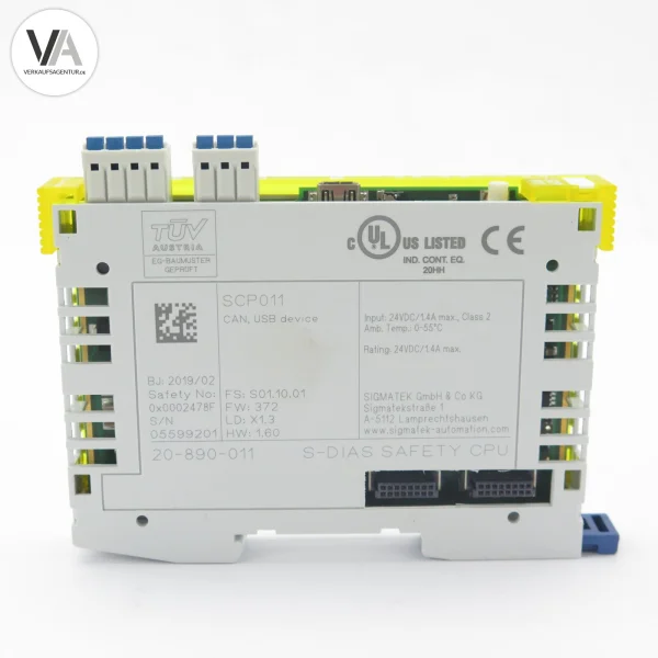 Sigmatek SCP 011 / SCP011 / 20-890-011 S-DIAS Safety CPU...