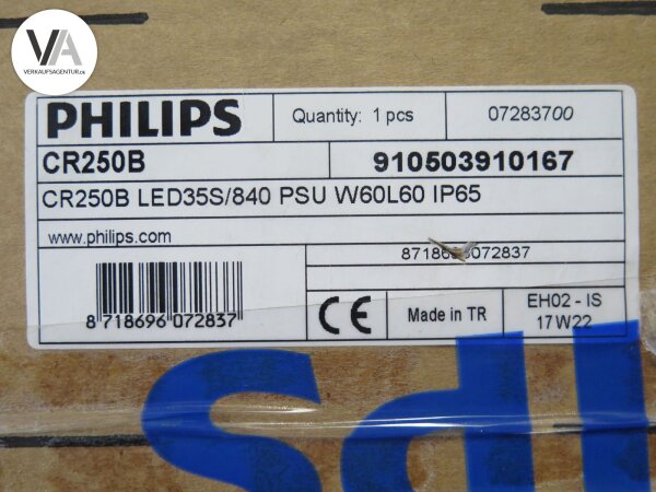 Philips 910503910167 CR250B LED35S/840 PSU W60L60 IP65 AC 220-240V 50-HZ
