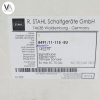 R. Stahl 8491/11-115 Signalhupe 115V 0,205A 50/60Hz BVS 03 ATEX E 159 X