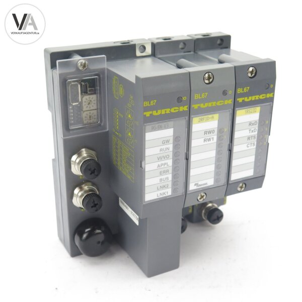 Turck BL67-PG-EN-V3 / BL67PGENV3 / BL67-2RFID-A / BL67-1RS232 Modular Feldbus