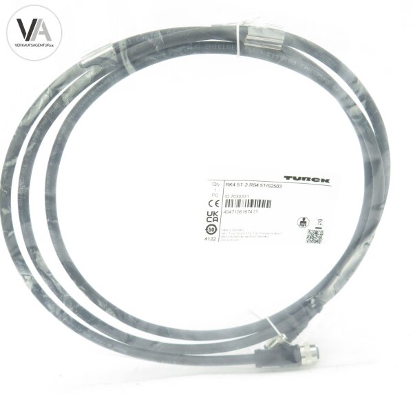 Turck RK4.5T-2-RS4.5T/S2503 / 7030331 RFID-Leitung Rundsteckverbinder