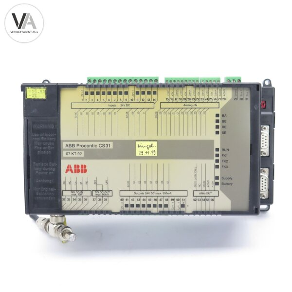 ABB GJR5250500R0262 / 07KT92C Procontic CS31 Steuereinheit CPU Unit