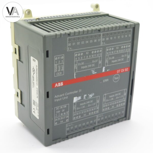 ABB GJR5252400R0101 / 07DI92 F5 Advant Controller 31 I/O Unit