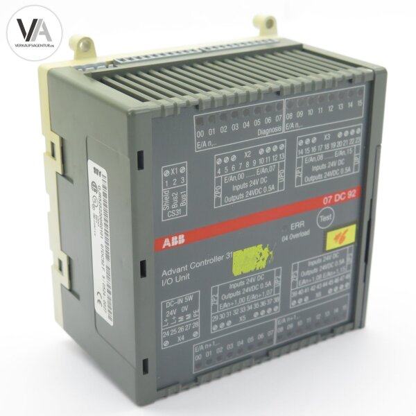 ABB GJR5252200R0101 / 07DC92 F 5 Advant Controller 31 I/O Unit