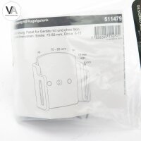 Brodit 511479 Passiv Universal KFZ Handyhalterung Kugelgelenk 75-89mm / 6-10mm Dicke