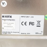 GVision K15TX / K15TX-CB-1UH2-AU47A-UK00-B 15-Zoll-Touchscreen-Monitor 24VDC 2A