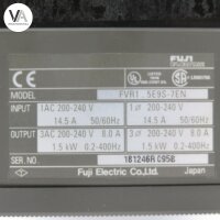Fuji Electric FVR1.5E9S-7EN Frequenzumrichter 200-240V 8A 1.5kW 0.2-400Hz