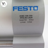 Festo DSBG-100-250-PPVA-N3-243V / 1646799 Zylinder 12 Bar