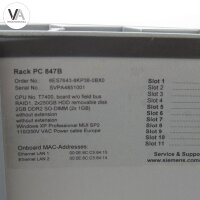 Siemens 6ES7643-8KP38-0BX0 Simatic Rack 847B Industrie PC...