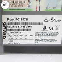 Siemens 6ES7643-8KP38-0BX0 Simatic Rack 847B Industrie PC 110/230V