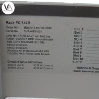 Siemens 6ES7643-8KP38-0BX0 Simatic Rack 847B Industrie PC...