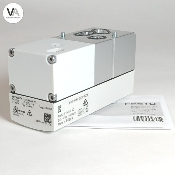 Festo 542218 / VPPM-6TA-L-1-F-0L6H-S1 Proportional Druckregelventil 0-6 bar