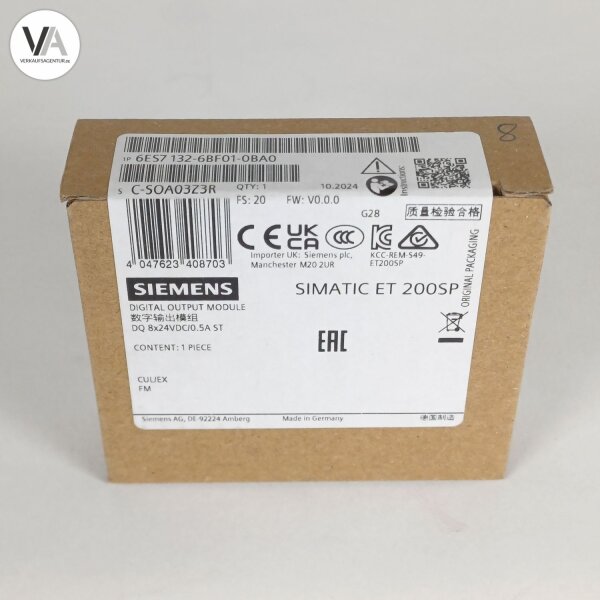 Siemens 6ES7 132-6BF01-0BA0 SIMATIC ET 200SP Output Module