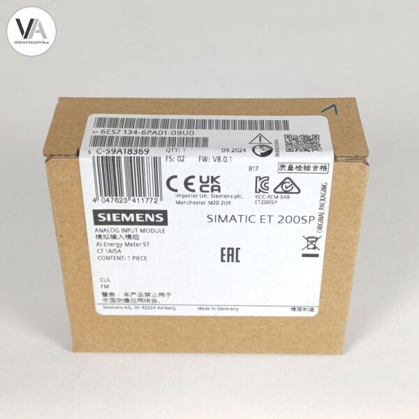 Siemens 6ES7 134-6PA01-0BU0 SIMATIC ET 200SP, AI Energy