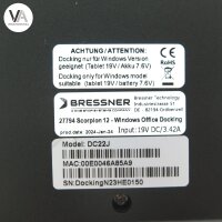 Bressner Dockingstation DC22J für Scorpion 12 Tablet Windows Office Dock