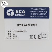 ECA TP10-A429 / TP10-ARINC 429 Portable Databus Reader/Transmitter 21630SI1-005