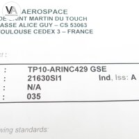 ECA TP10-A429 / TP10-ARINC 429 Portable Databus Reader/Transmitter 21630SI1-005