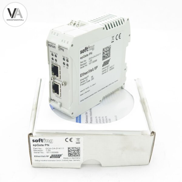 softing epGate PN GCA-CA-014111 Rev. 1.00 EtherNet/IP Profi Net DC 18-32V