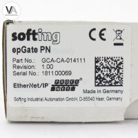 softing epGate PN GCA-CA-014111 Rev. 1.00 EtherNet/IP Profi Net DC 18-32V