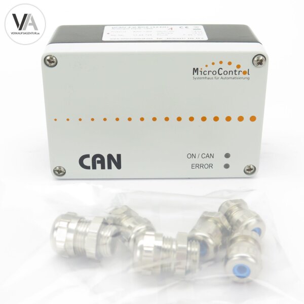 MicroControl µCan.4.ai-Box (32 Bit) Analog Input RAW CAN V4.02 / V4.12