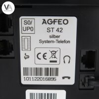 AGFEO ST 42 / ST42 Systemtelefon silber
