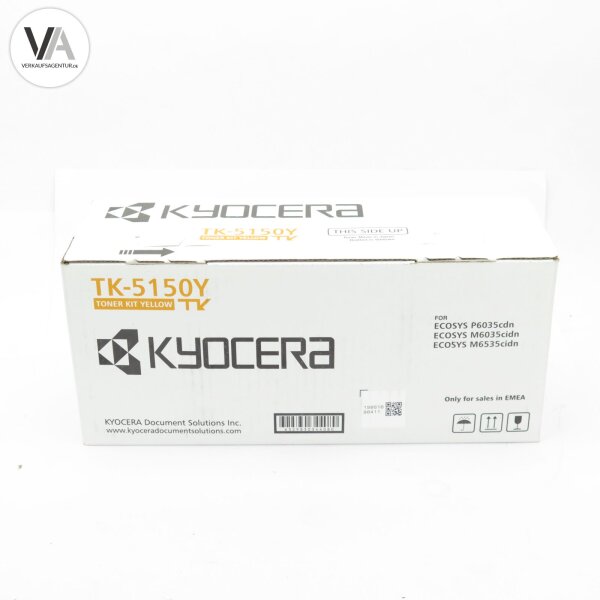 Original Kyocera Toner TK-5150Y Yellow ECOSYS P6035cdn / M6035cidn / M6535cidn